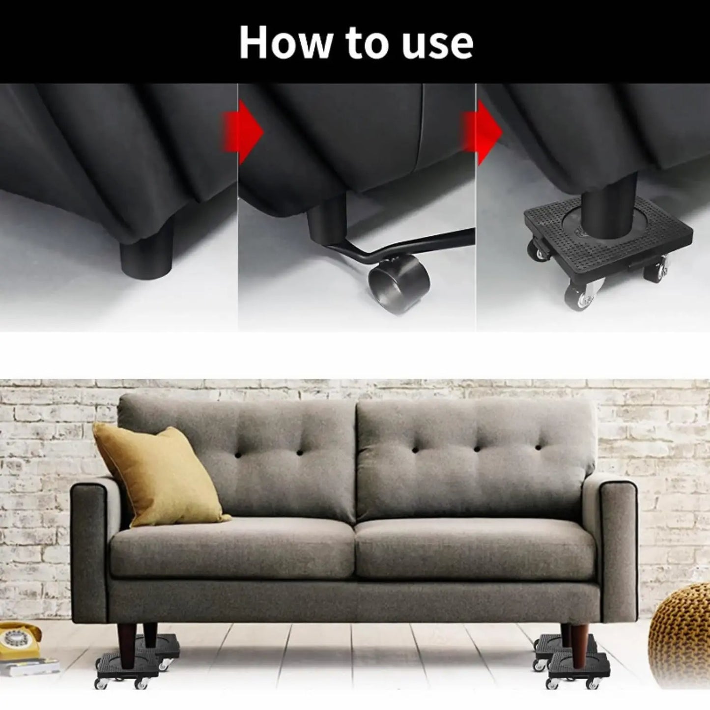 MoveEase™ Furniture Moving Roller Set
