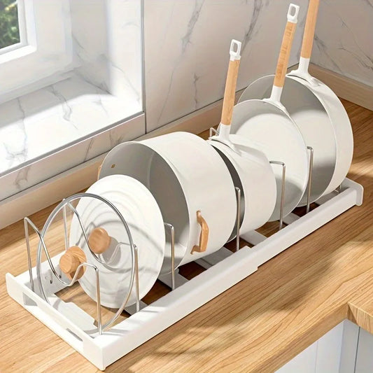 FlexRack™ Expandable Kitchen Pot Organizer