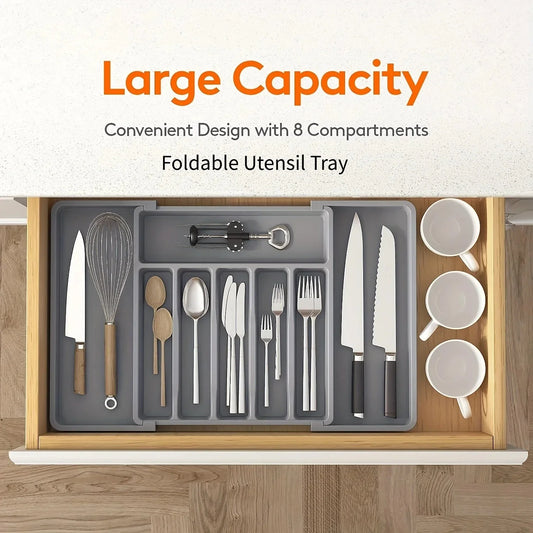 FlexSort™ Expandable Silverware Organizer