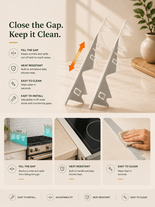 SeamGuard™ Stainless Steel Stove Gap Fillers