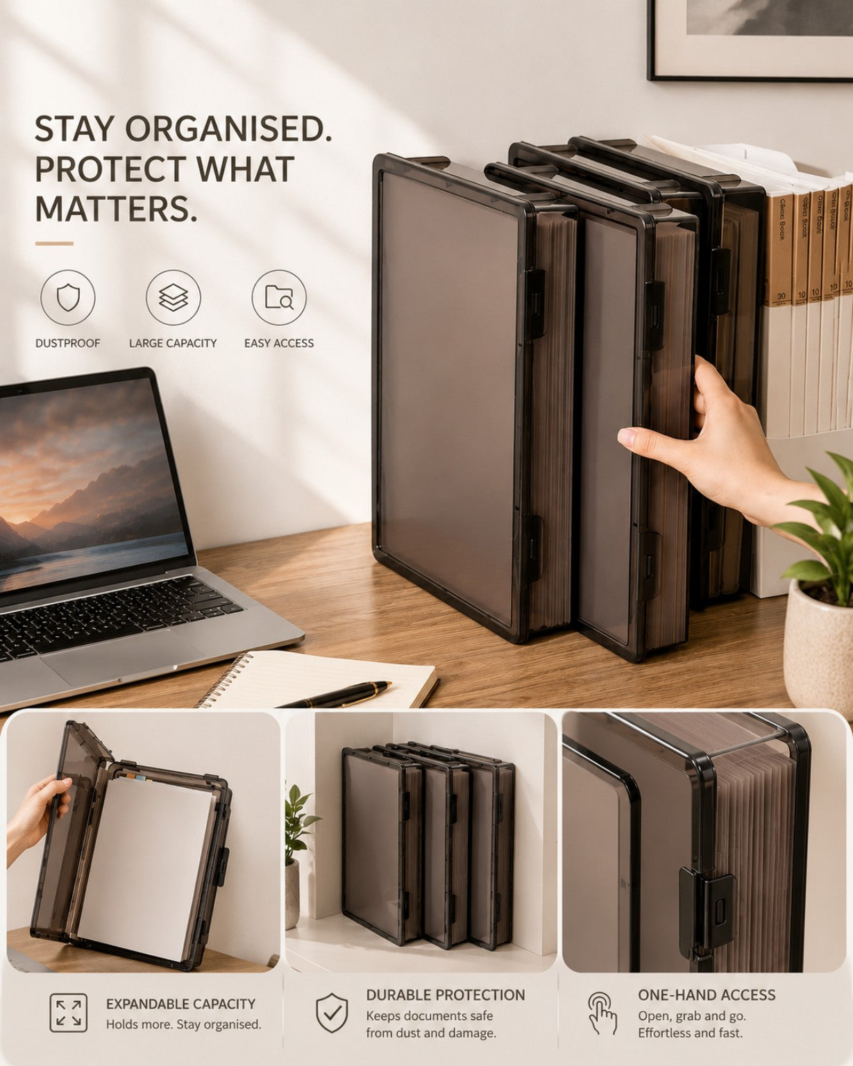 ClearGuard™ A4 Document Storage Box