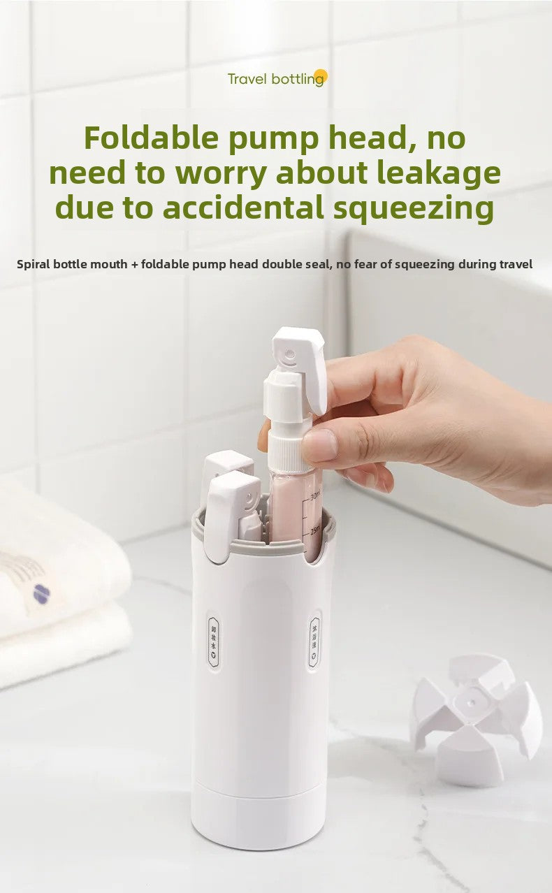 GlidePack™ 4-in-1 Travel Dispenser Bottles  Description