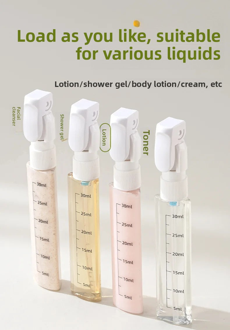 GlidePack™ 4-in-1 Travel Dispenser Bottles  Description