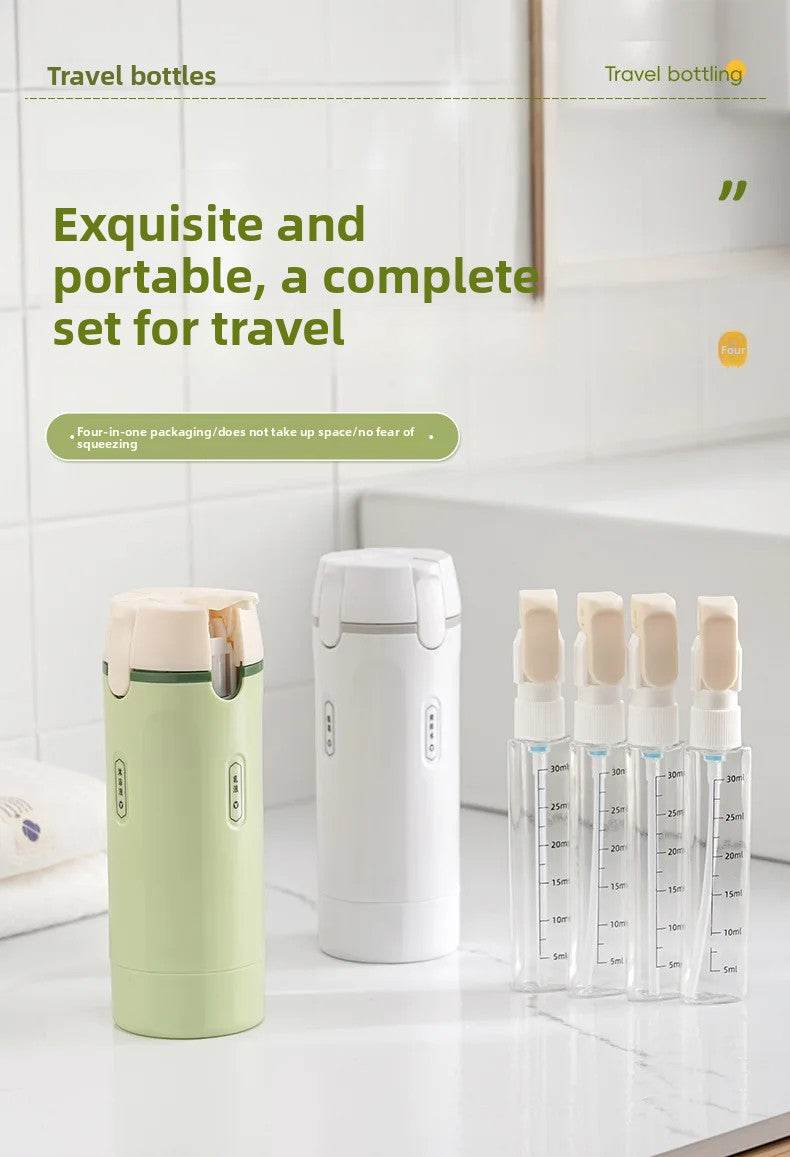 GlidePack™ 4-in-1 Travel Dispenser Bottles  Description