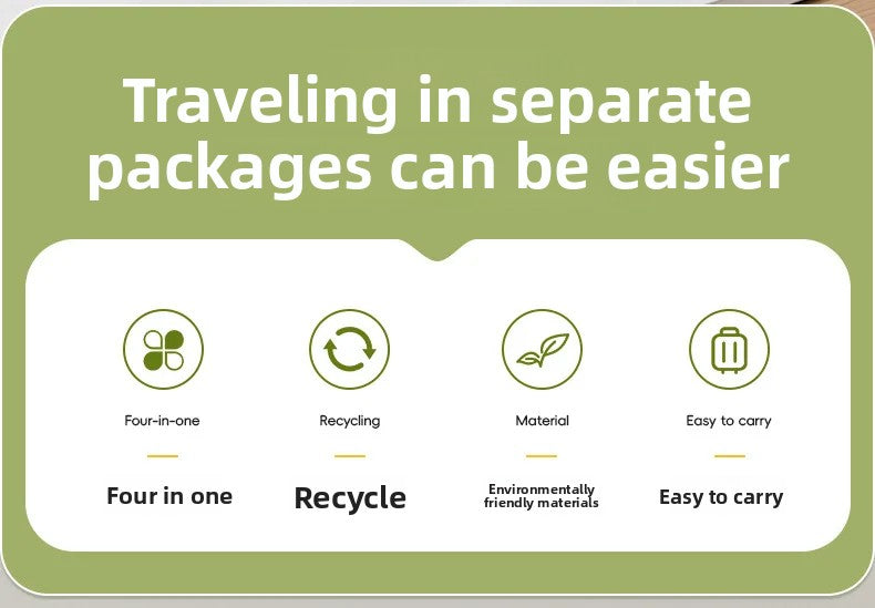 GlidePack™ 4-in-1 Travel Dispenser Bottles  Description