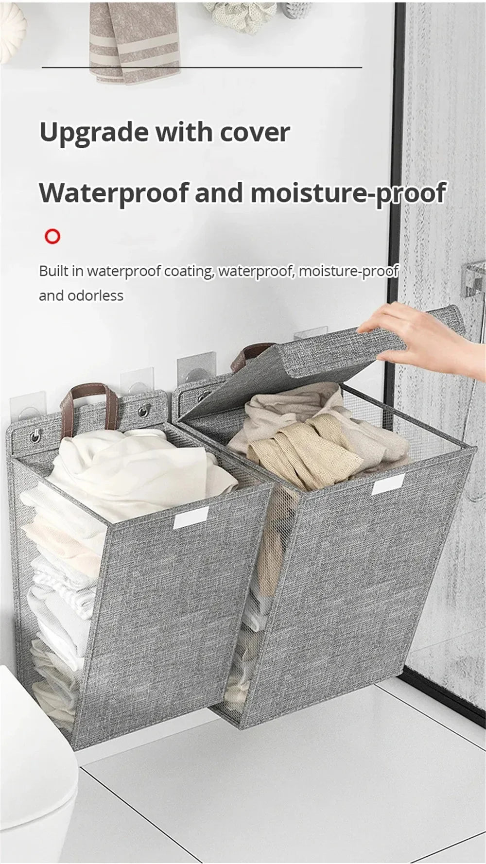 FlexDrop™ Foldable Laundry Hamper