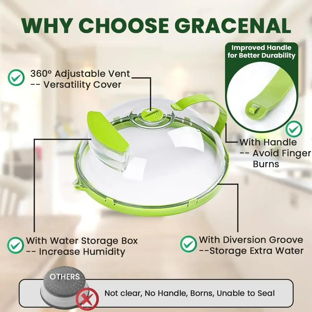 SteamGuard™ Microwave Splatter Cover