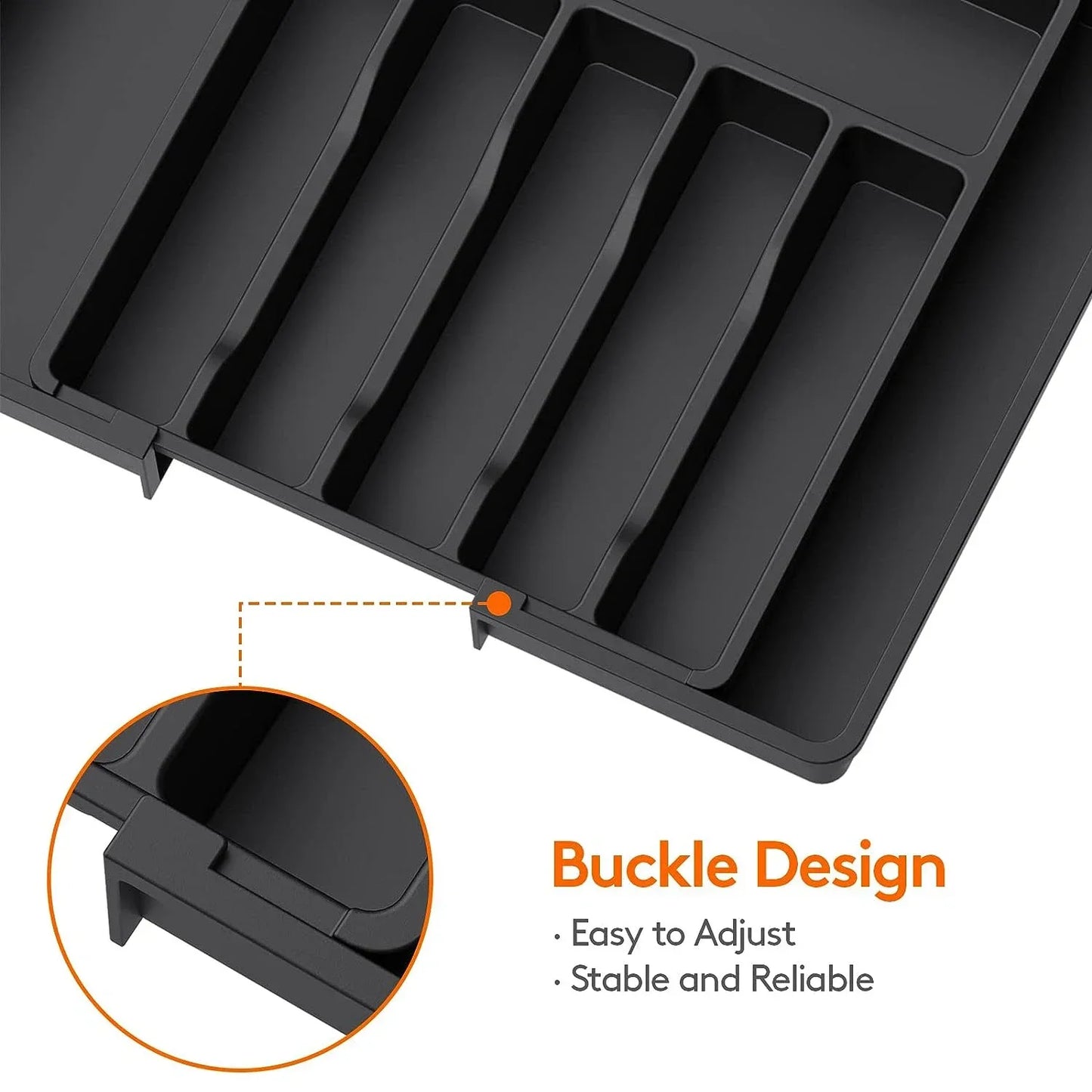 FlexSort™ Expandable Silverware Organizer