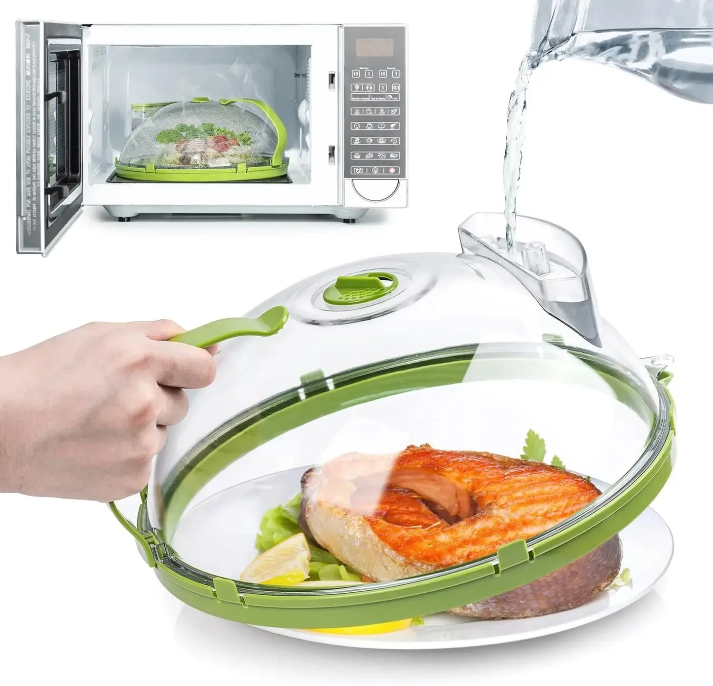 SteamGuard™ Microwave Splatter Cover