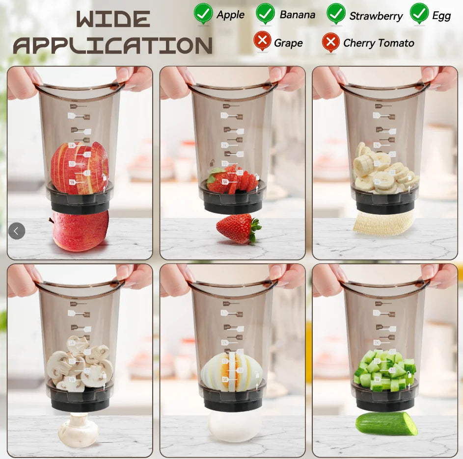 SliceCup™ Multi-Function Vegetable Slicer