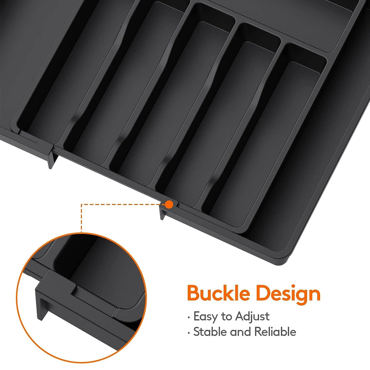 FlexSort™ Expandable Silverware Organizer