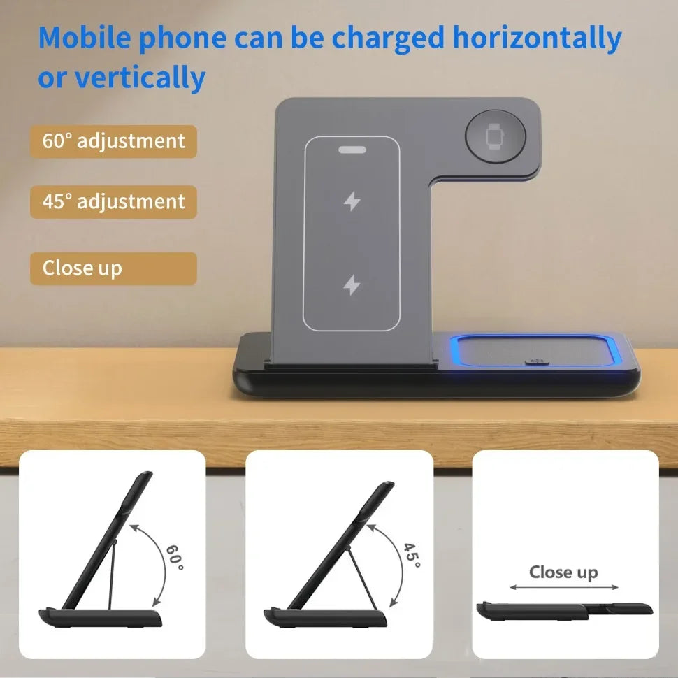PowerFold™ 3-in-1 Wireless Charging Station