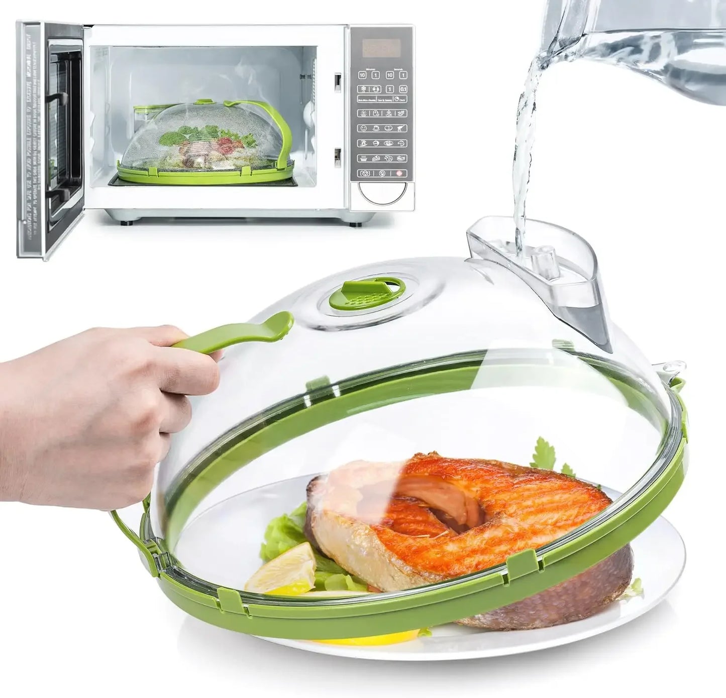 SteamGuard™ Microwave Splatter Cover