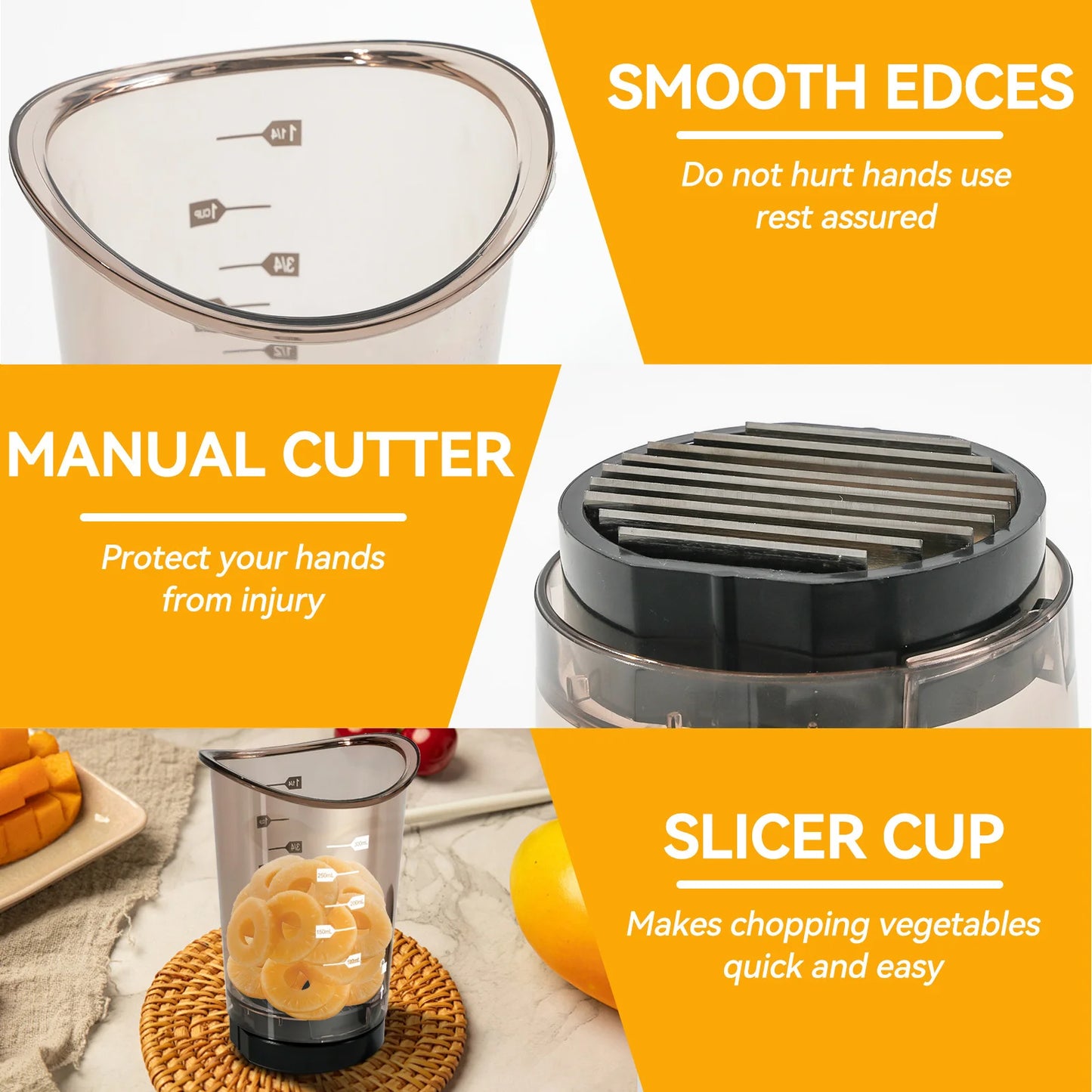 SliceCup™ Multi-Function Vegetable Slicer