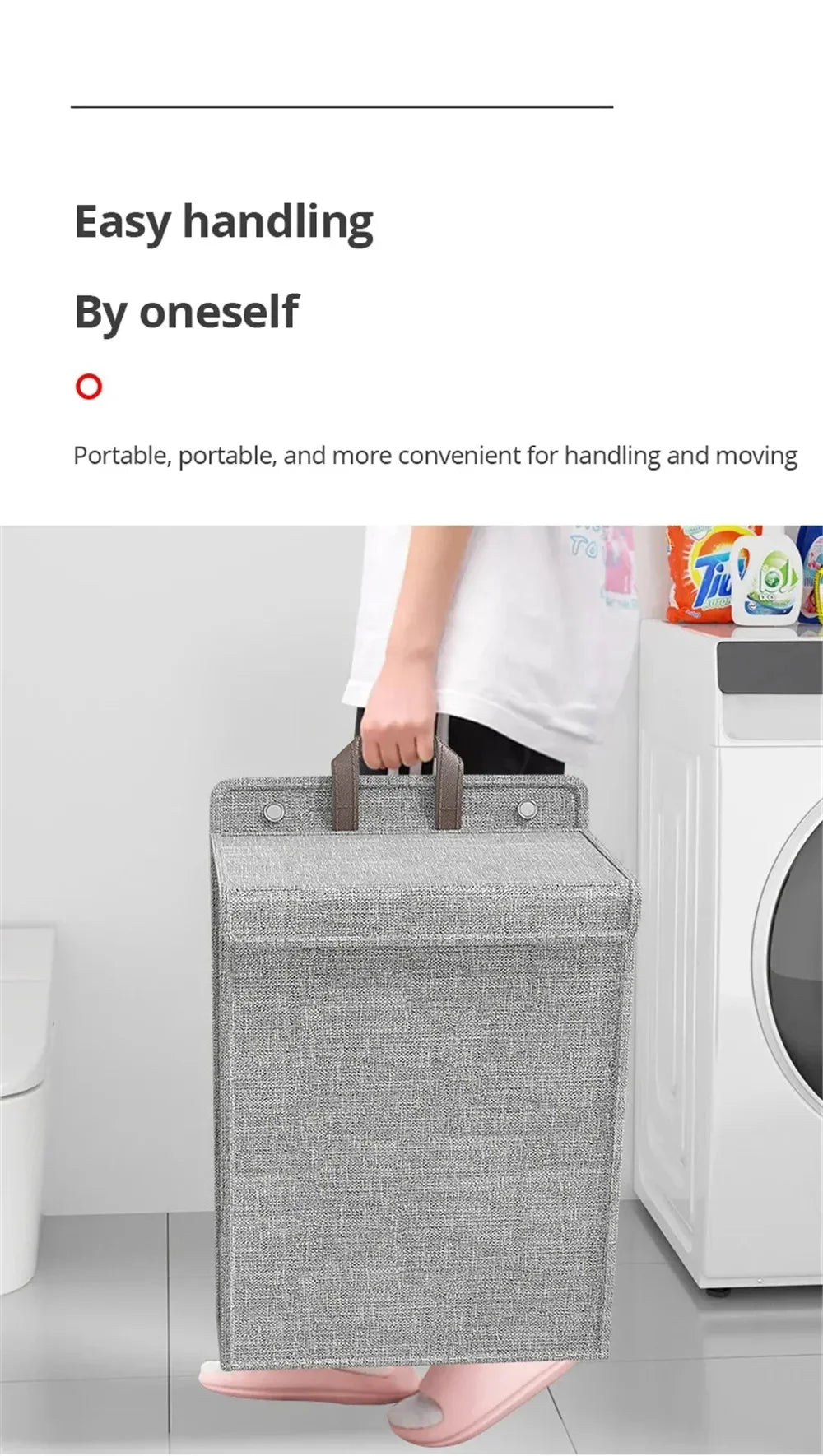 FlexDrop™ Foldable Laundry Hamper