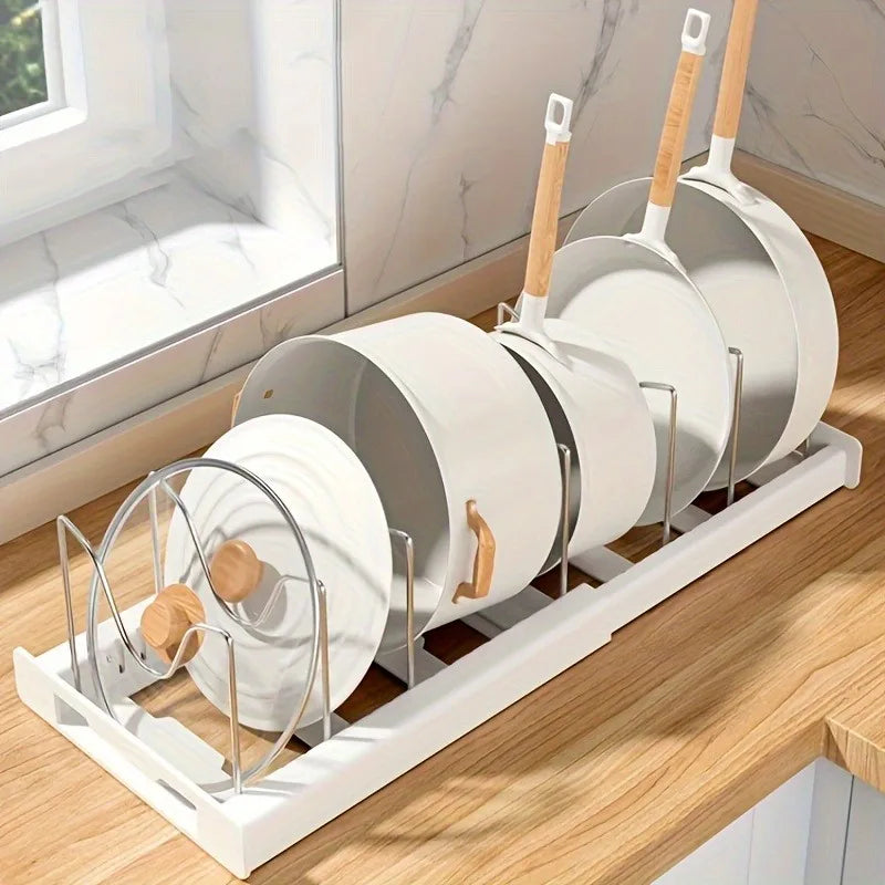 FlexRack™ Expandable Kitchen Pot Organizer