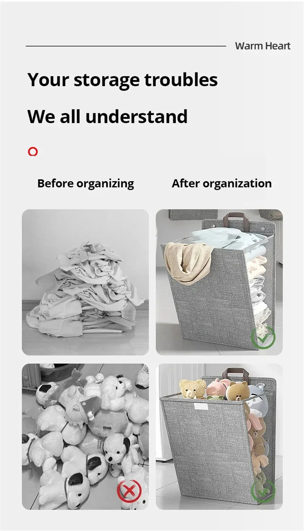 FlexDrop™ Foldable Laundry Hamper
