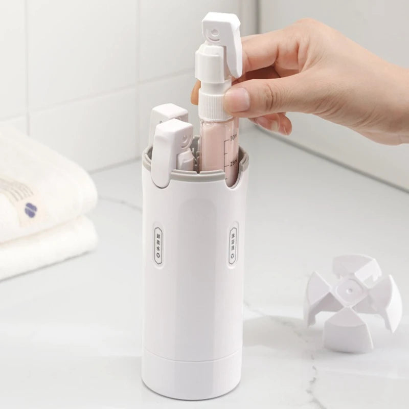 GlidePack™ 4-in-1 Travel Dispenser Bottles  Description