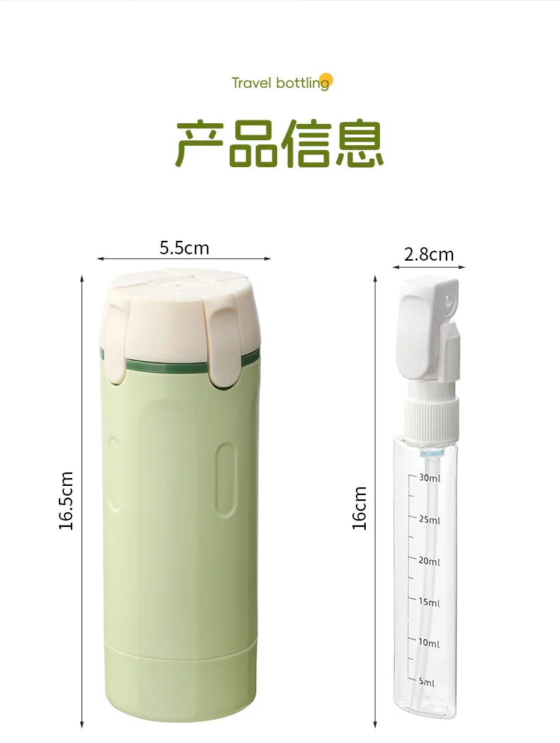 GlidePack™ 4-in-1 Travel Dispenser Bottles  Description