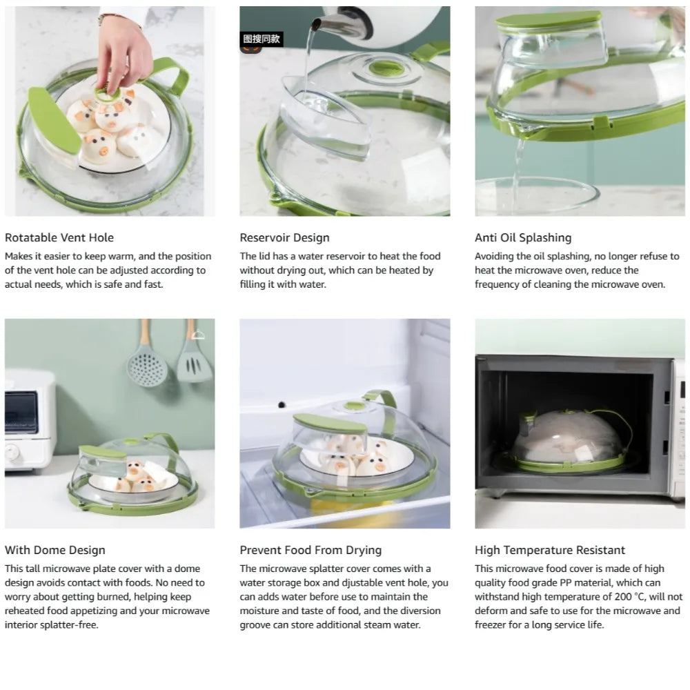 SteamGuard™ Microwave Splatter Cover