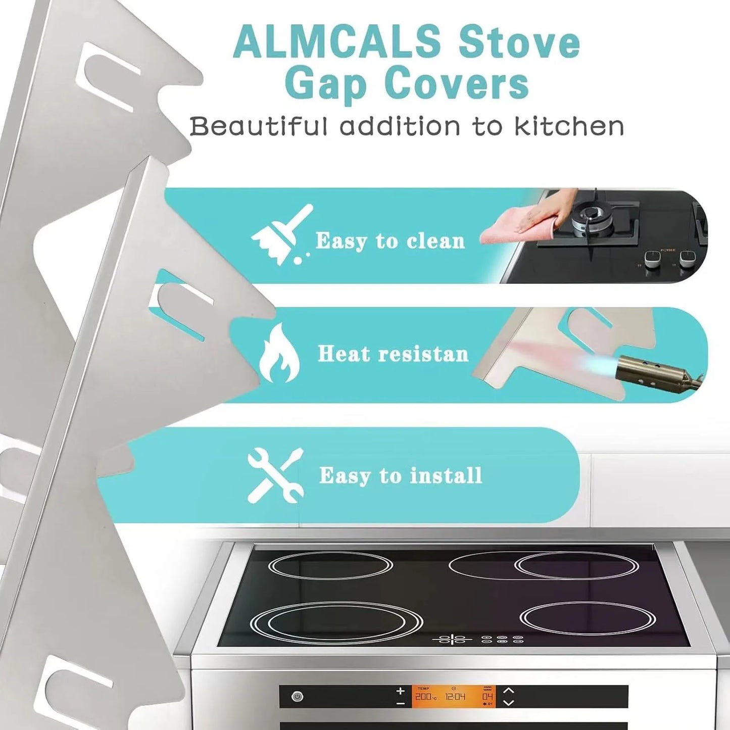 SeamGuard™ Stainless Steel Stove Gap Fillers