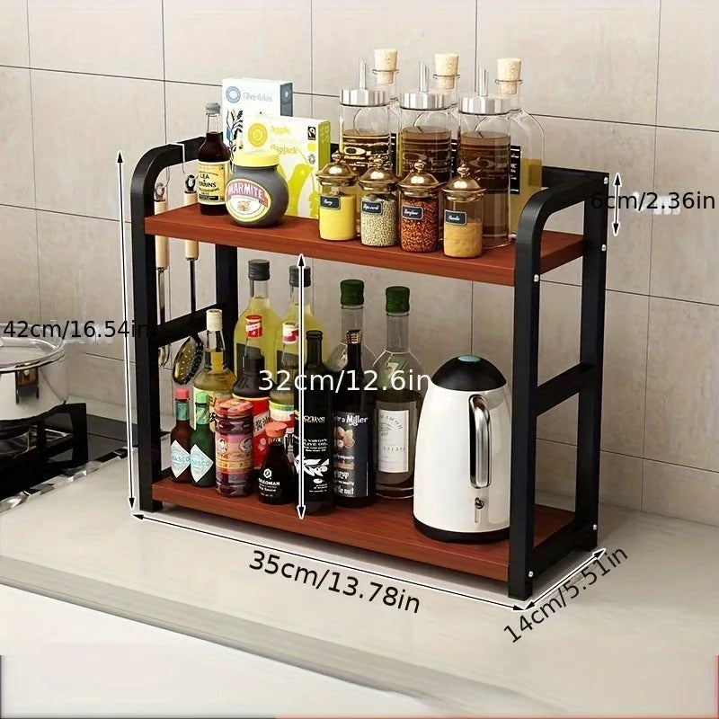 Elevate™ 2-Tier Metal Countertop Shelf