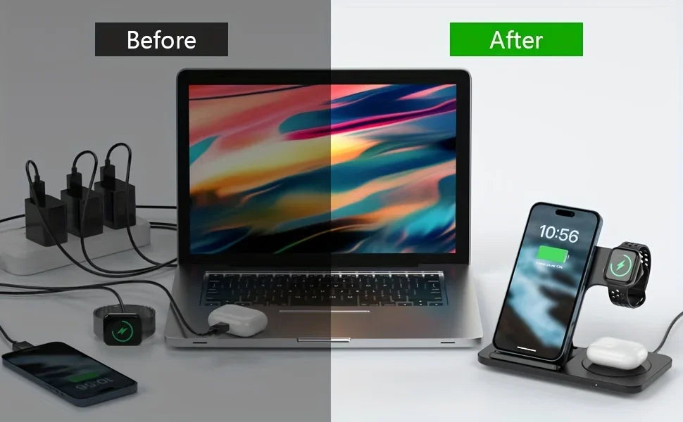 PowerFold™ 3-in-1 Wireless Charging Station