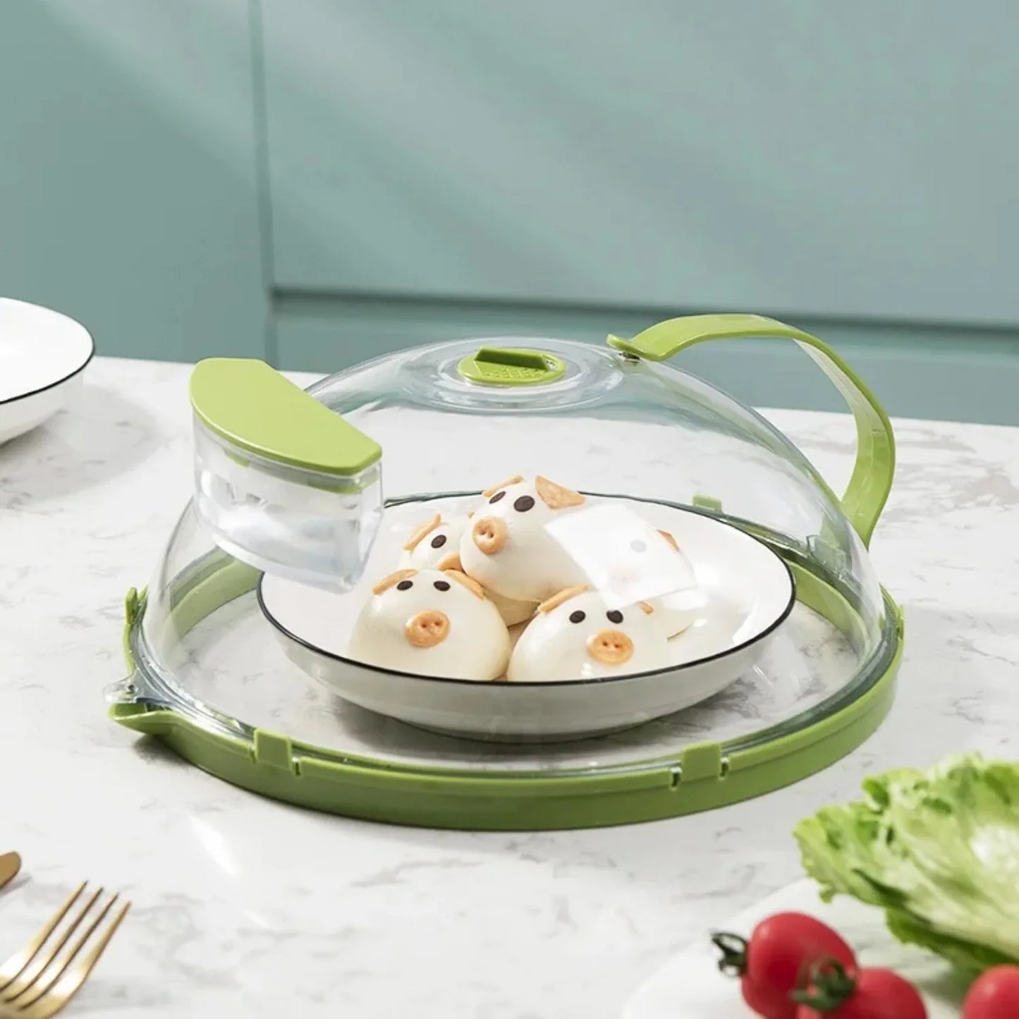 SteamGuard™ Microwave Splatter Cover