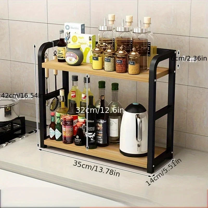 Elevate™ 2-Tier Metal Countertop Shelf