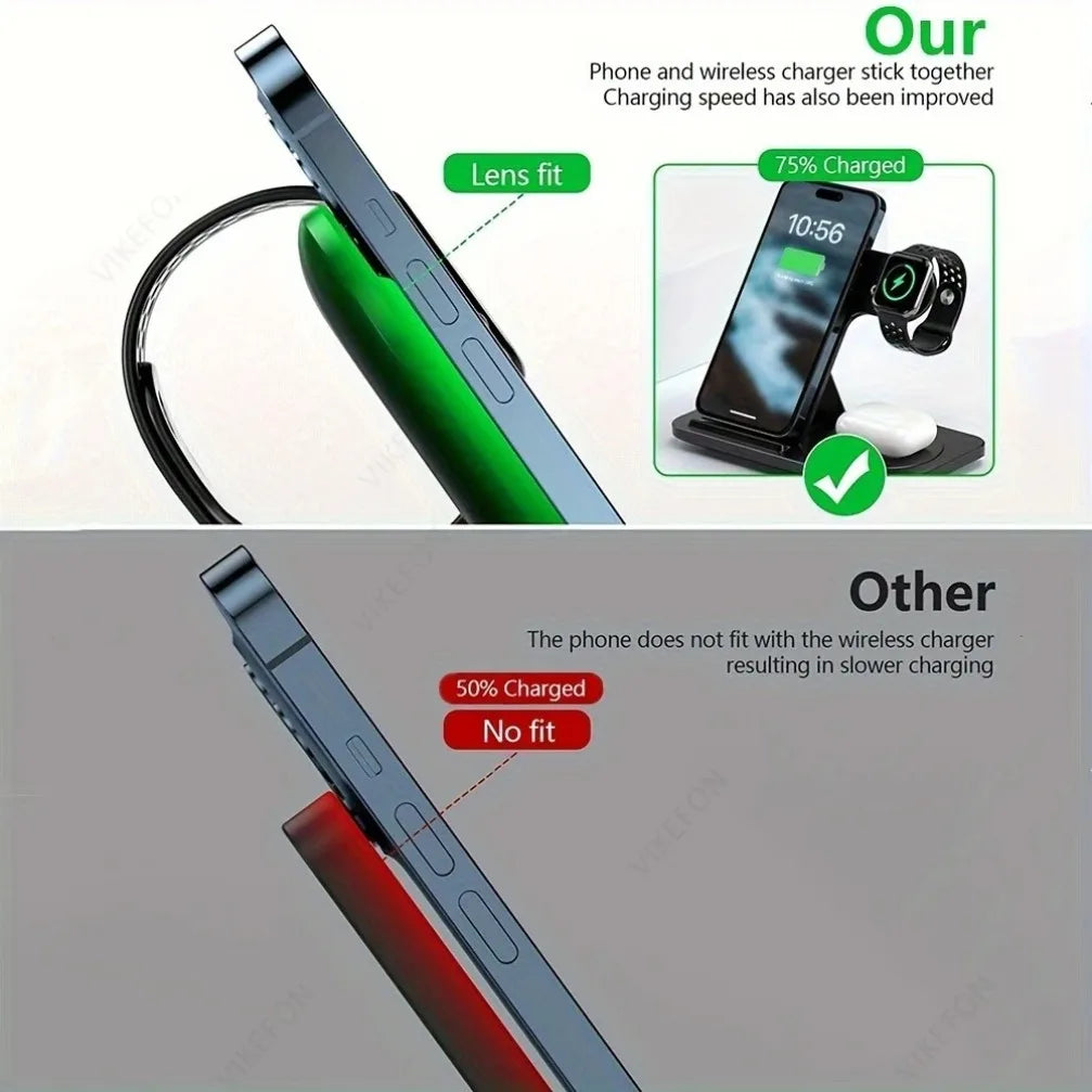 PowerFold™ 3-in-1 Wireless Charging Station