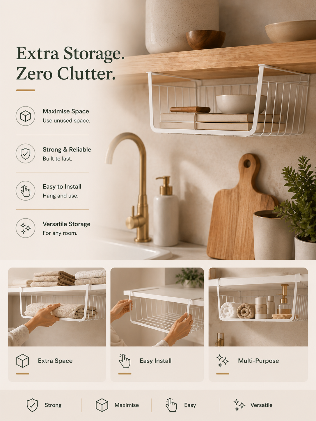 AirStore™ Hanging Cabinet Basket